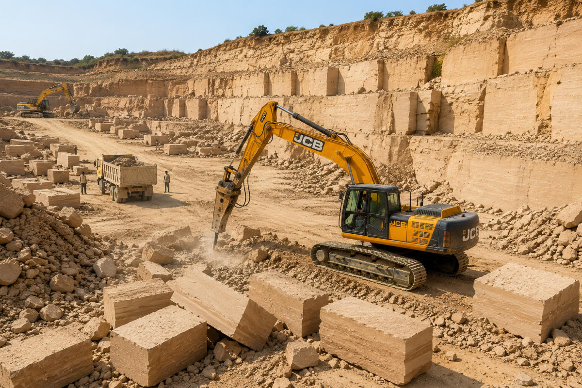 Mining operations in Rajasthan