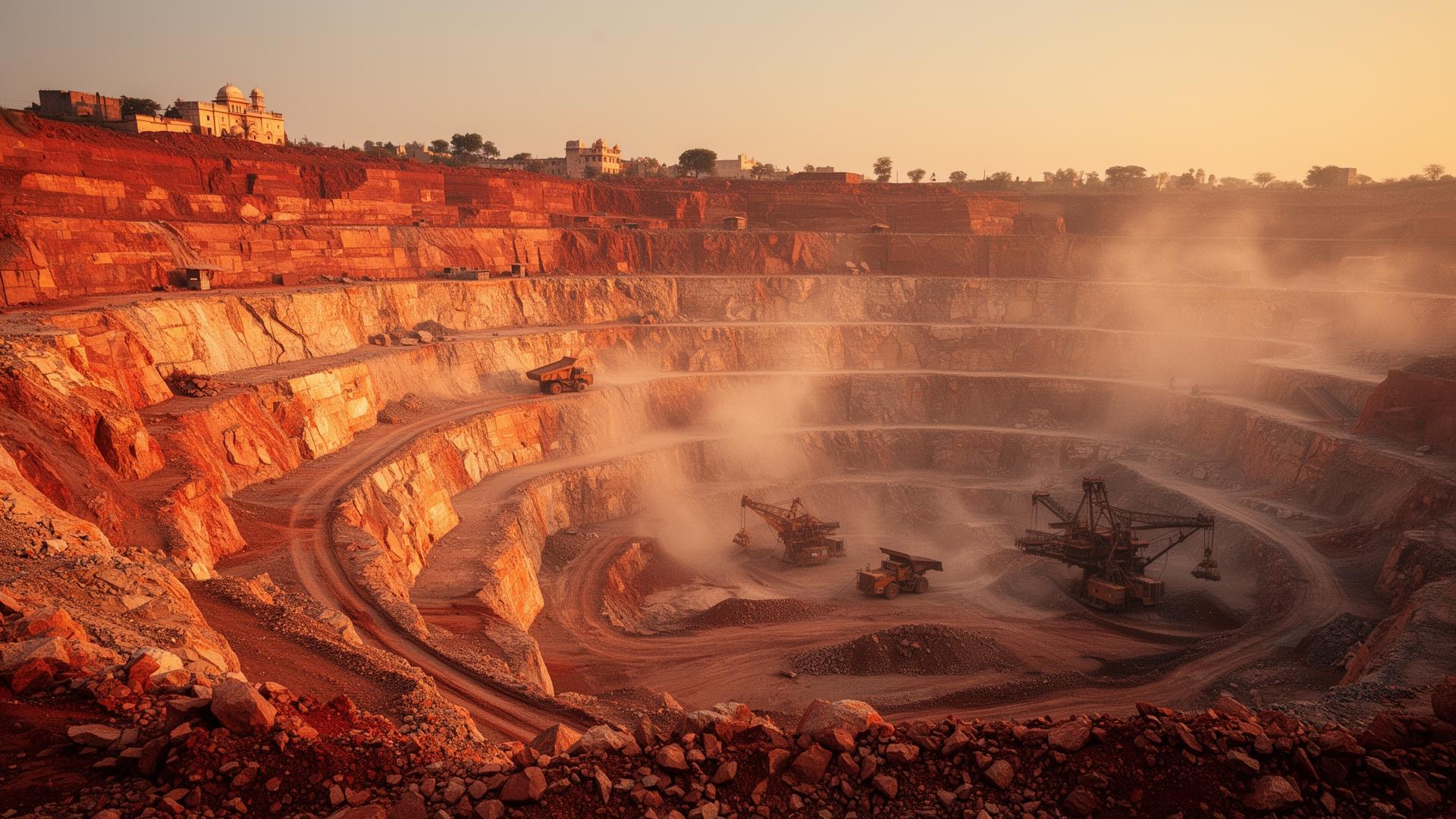 Sandstone quarry background